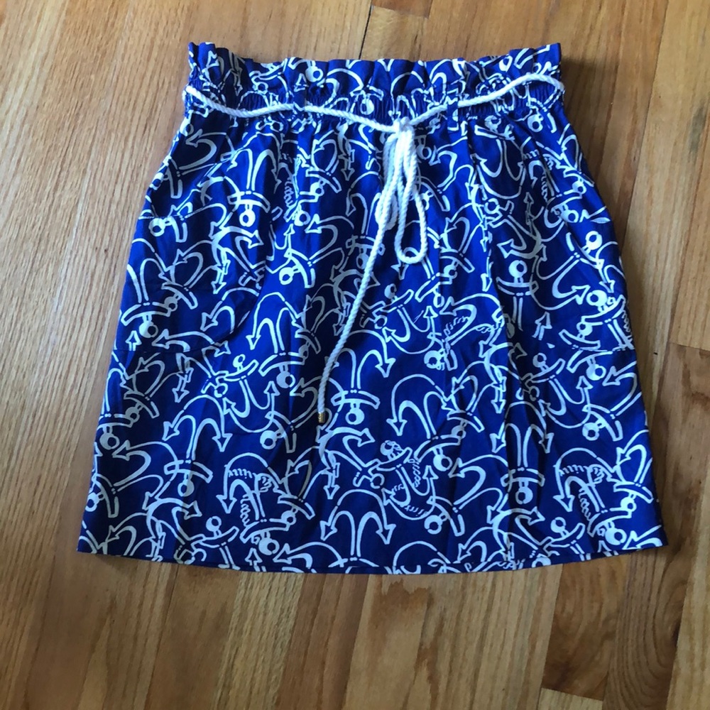 Lily pulitzer anchor skirt